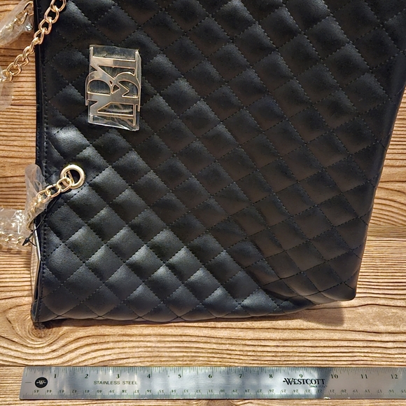Badgley Mischka Black Tote - Picture 5 of 5